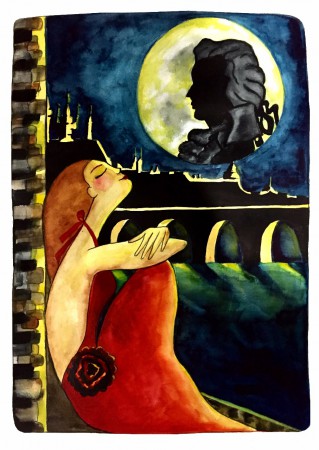 Autorské ilustrace na kvalitním kartónu 300g na prodej 